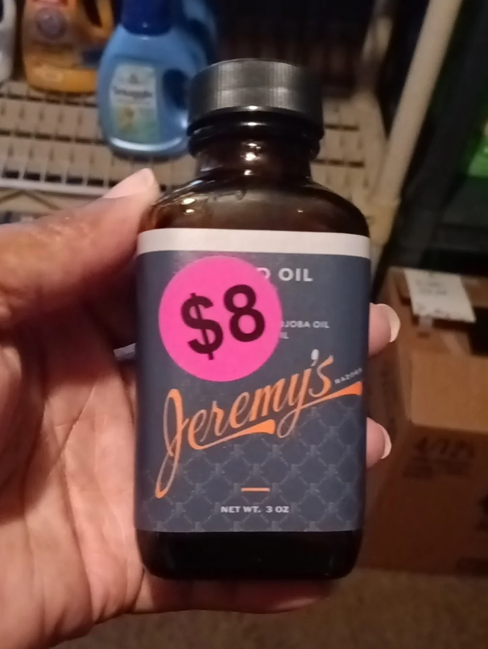 Men Grooming Oil - Black Bottle
